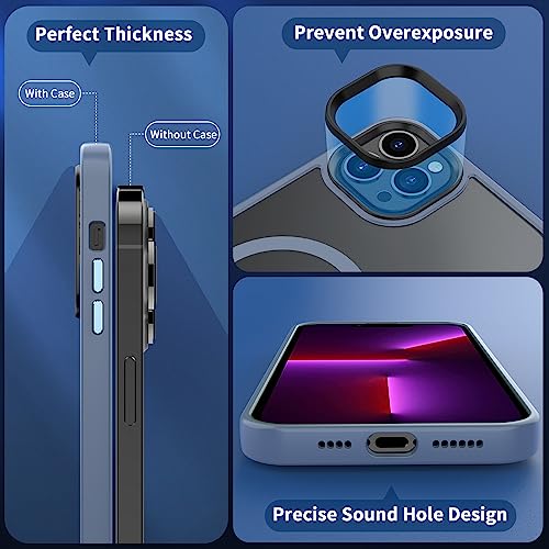 Image of CACOE Magnetic Case for iPhone 13 Pro 6.1 inch, Light Blue-1