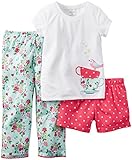 Carter's Baby Girls' 3 Piece Graphic PJ Set (Baby) - Mouse