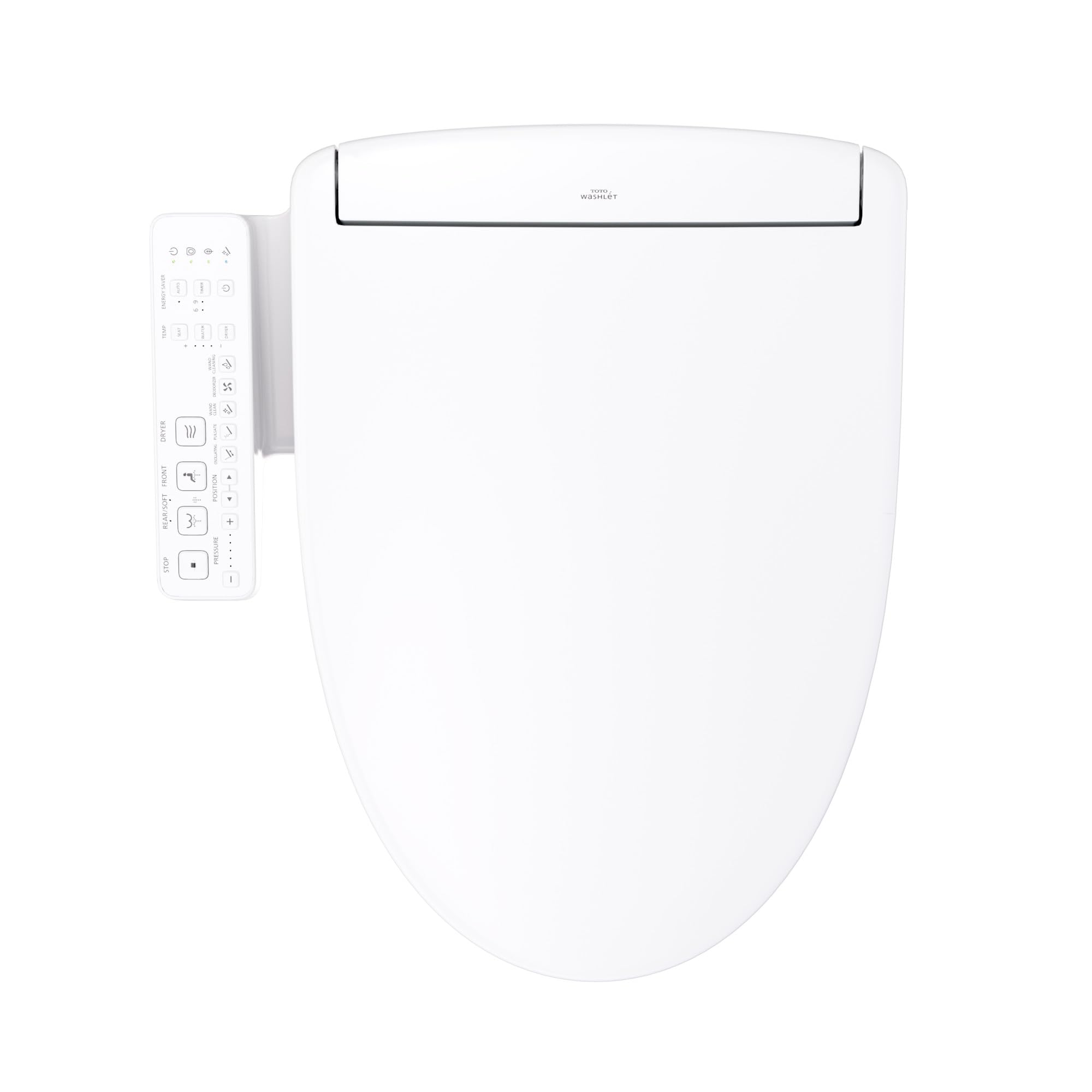 TOTO WASHLET S2 Electronic Bidet Toilet Seat with Instantaneous Water Heating PREMIST and EWATER Wand Cleaning Elongated Cotton — view 14