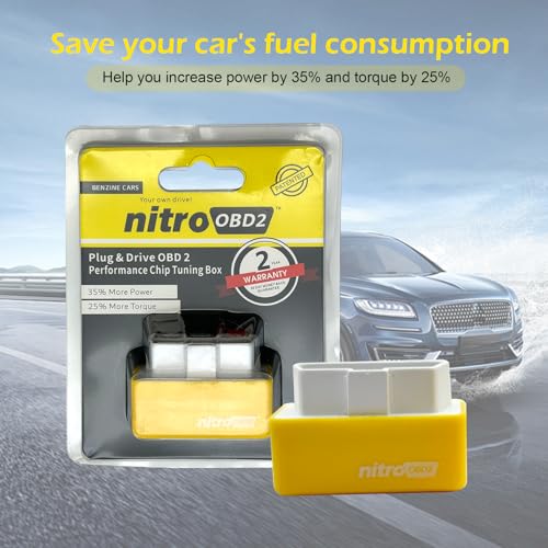 Arwrilt 2 PCS Automotive Power Upgrade Pro, Plug Drive Torque Boost, 35% More Power 25% More Torque, Suitable for Gas-oline Vehicles (Yellow) - Thumbnail 4