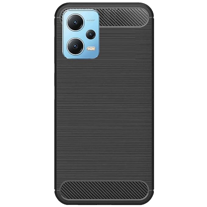 Image of Hybrid Carbon Fiber Back Case for Poco X5 5G / Mi Redmi Note 12 5G (Black)