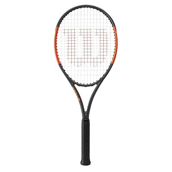 Amazon | Wilson Burn 100 CVテニスラケット、オレンジ/ブラック