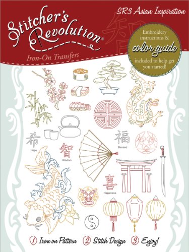 Stitcher's Revolution Asian Inspirations Iron-on Transfer Pattern for Embroidery