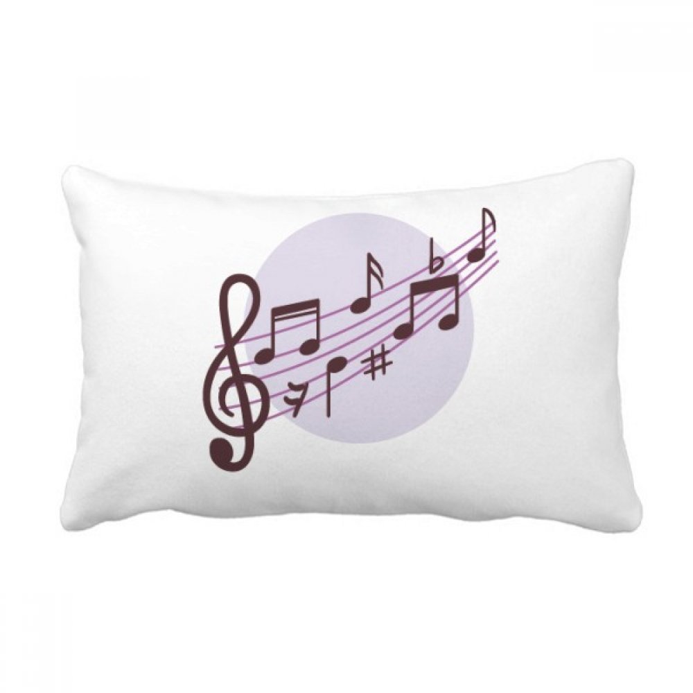Coussin lombaire notes de musique DIYthinker multicolore format 16x24 pouces pour canapé
