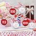 Vinsot 12 Pieces Valentine‘s Day Ball Ornaments 2.36 Inch Red White Tree Ornaments Plastic Decorative Kiss Be Mine Love Hanging Baubles Valentines Day Decorations for Tree Home Decor