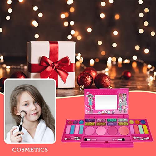 2 Pcs Conjunto de brinquedos de maquiagem para crianças - Tocar Maquiagem para Meninas - Brinquedos