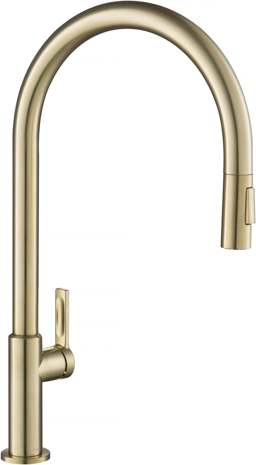 KPF-2821SFACB Oletto High-Arc Single Handle Pull-Down Kitchen Faucet, 21 Inch, Antique Champagne Bronze