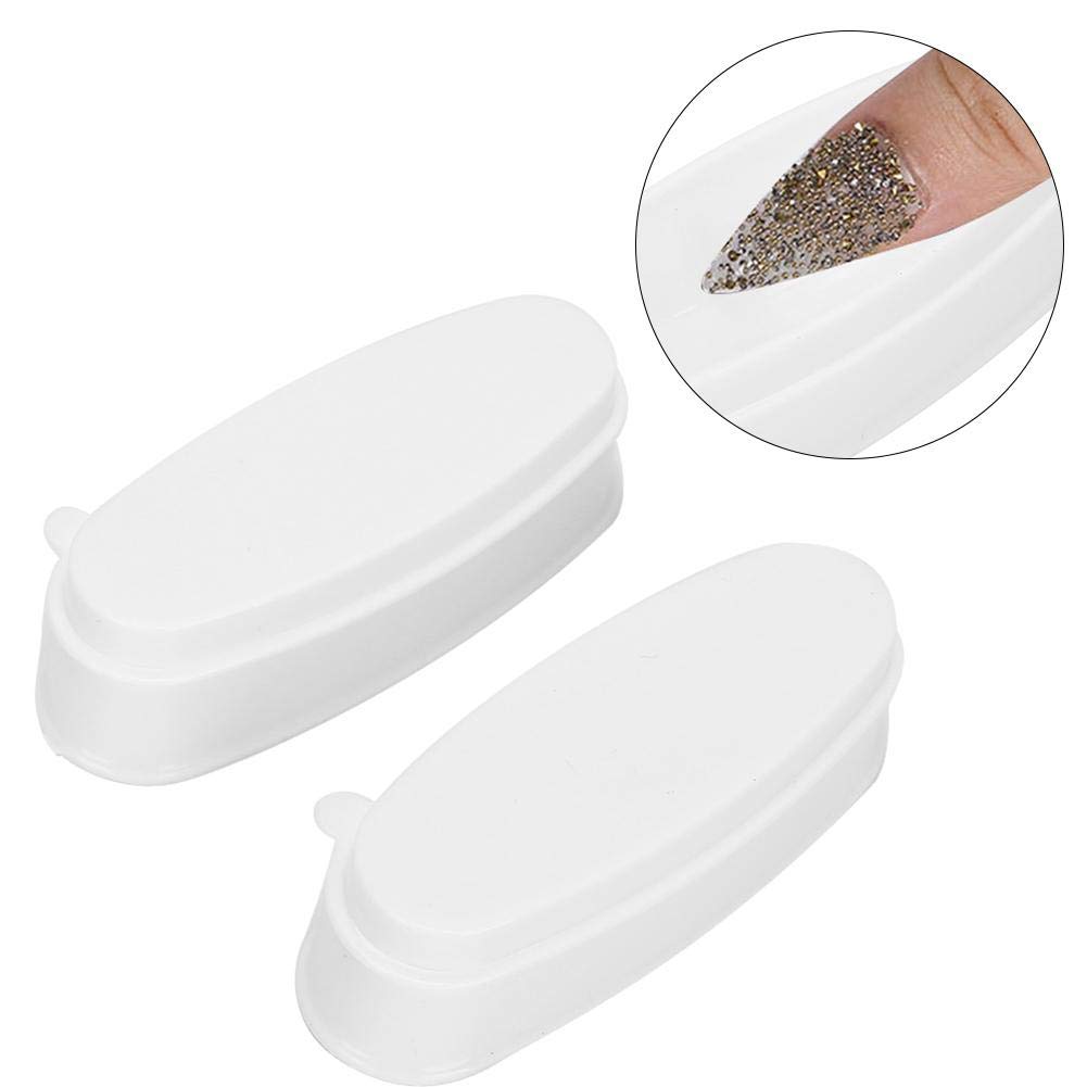 2 Stück Nail Dipping Powder Tray, tragbare Nail Dip Powder Hülle Nail Dip Container DIY Nail Art DIY Nail Art Tool für DIY Nail Art Design