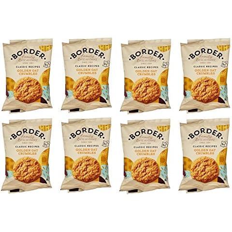 Golden Oat Crumbles - Luxury Mini Packs of 2 Border Biscuits (Pack of 8) Cover
