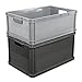 keeeper Transportbox, Stapelbar, Polypropylen, 45 l, Robert, Nordic Grey