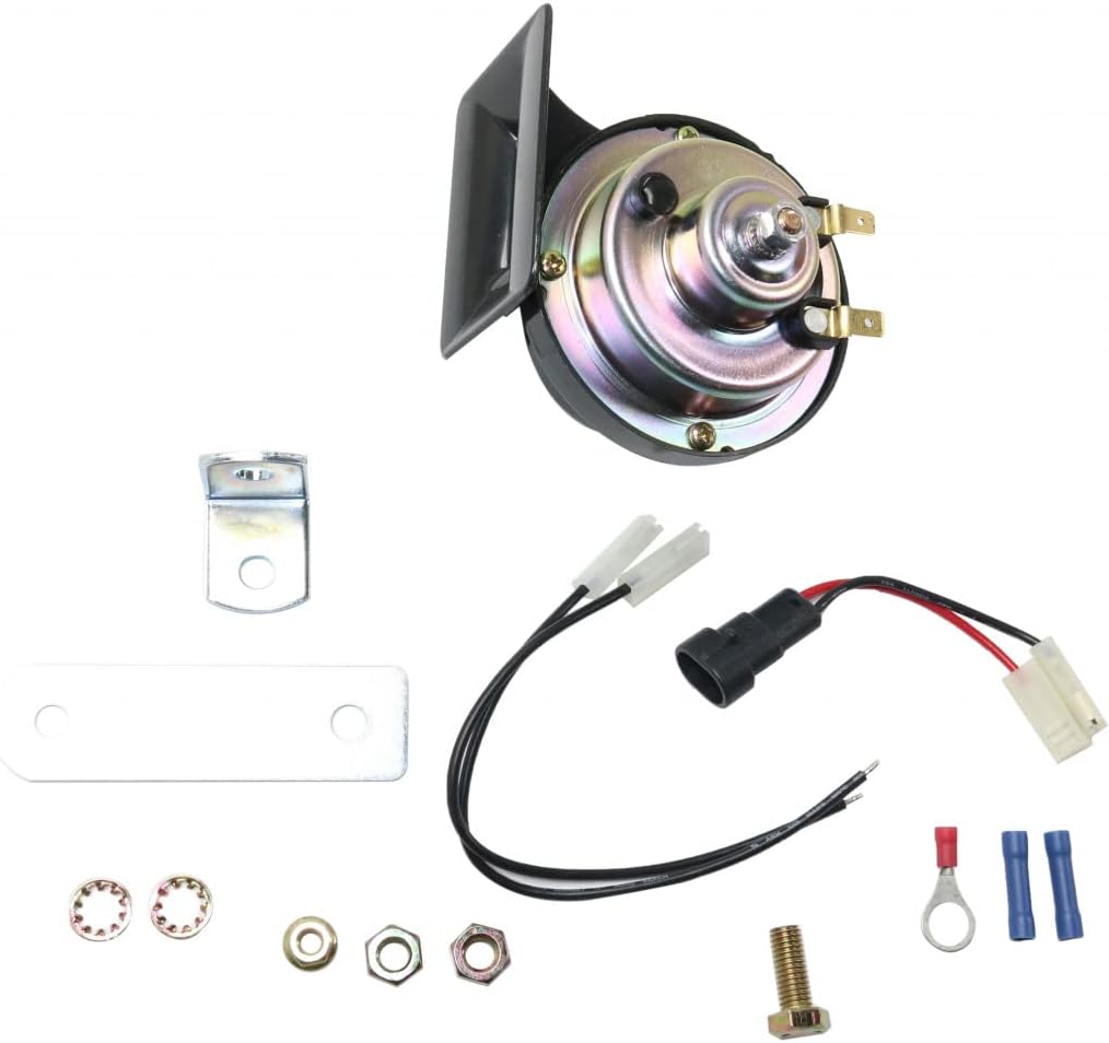 For Chevy Silverado 1500 2002 03 04 05 2006 Horn | Low | With Mounting Bracket and Wiring Harness | With Plug-in Type Connector | Replacement For D1920C, 85112