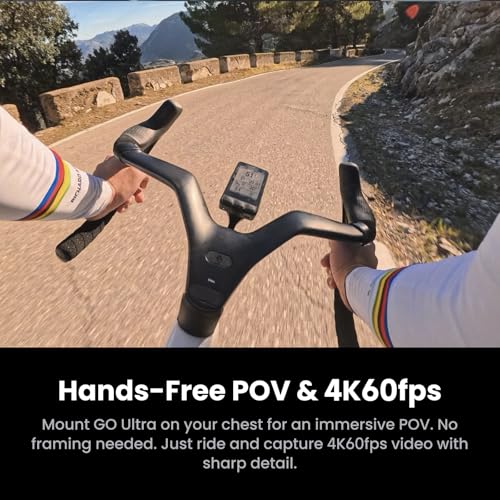 Image of Insta360 GO Ultra Tadej Pogačar Edition - Small 4K Vlogging Camera, Hands-Free, POV Cam, 1 /1.28 inch Sensor, 53g Lightweight, 156 FOV, 200 Min Battery Life, Magnetic Wearable Action Camera for Cycling