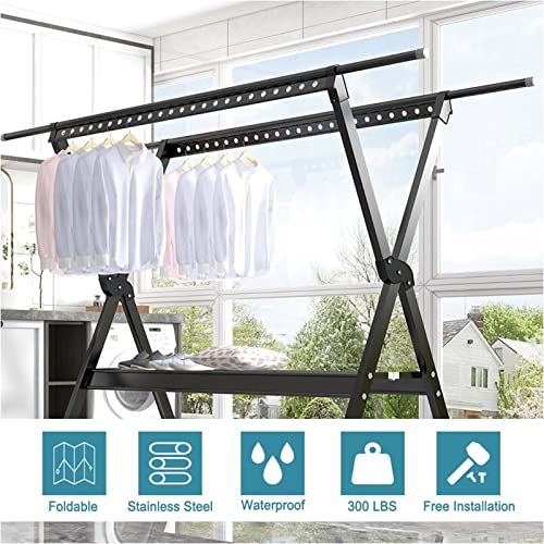 Foldable Laundry Drying Rack, Collapsible Indoor Clothes Stand, Adjustable Length for Space Saving - Image 5