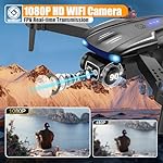Drone with 1080P Camera for Kids Adults, Foldable RC Quadcopter with One Key Take Off/Land, Gesture Selfie, 3D Flip, 2 Batteries, Carrying Case, Toy Gift for Beginners - Image 2