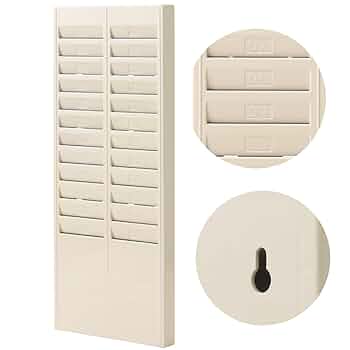 Amazon.co.jp: iimono117 タイムカードラック 24名分 壁掛け