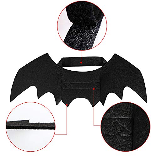 JDYW Katze Kostüm Fledermausflügel für Katzen Hunde Katzenkostüm Hundekostüm für Haustiere (Bat Wings)
