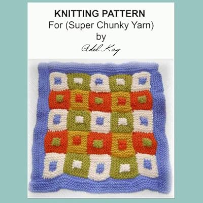 Enya Chunky Blanket Throw Afghan Square Chunky Yarn Knitting Pattern