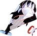 HENGDA KITE-3D Kite Huge Frameless Soft Parafoil Giant Black Dolphin Breeze Kite