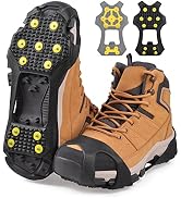 Ice Cleats Snow Traction Cleats Crampon for Shoe and Boots Non-Slip Snow Shoes Cleats Overshoe Fo...