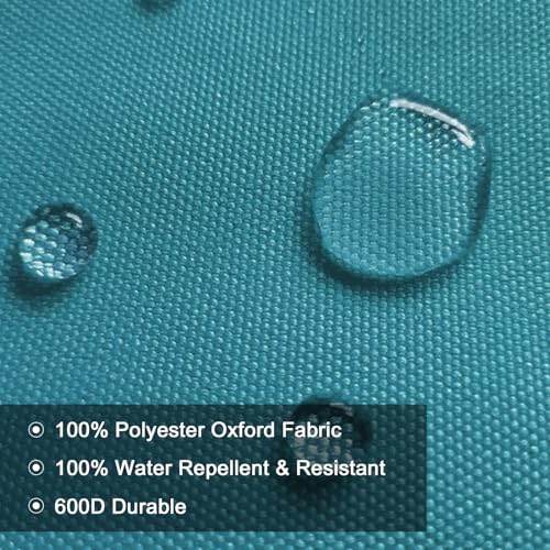 BECHAEO Waterproof Canvas Upholstery Fabric by The Yard 58" Wide 600 Denier Water Resistant Oxford Polyester Material Outdoor Fabric for DIY Sewing Chair Cushion Awning Bag, Cyan Blue by BECHAEO - Image 2
