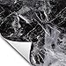 Wallstickery Marble Paper for Counter top Black Gray Granite Wallpaper Gloss Self Adhesive Sticky Faux Stone Wall Stickers Removable Peel Stick Furniture Home Kitchen Cabinets