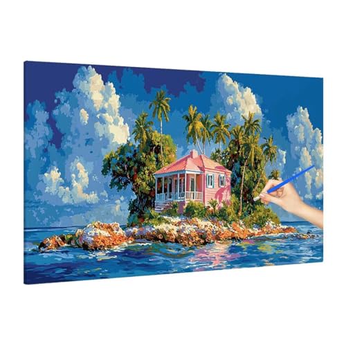 G i yCgoCio[ C hG DIY lp Paint by Numbers for Adults Ǐ z[ ItBX t[Ȃ A[gG H| S l q 蕨 90x40cm C-87