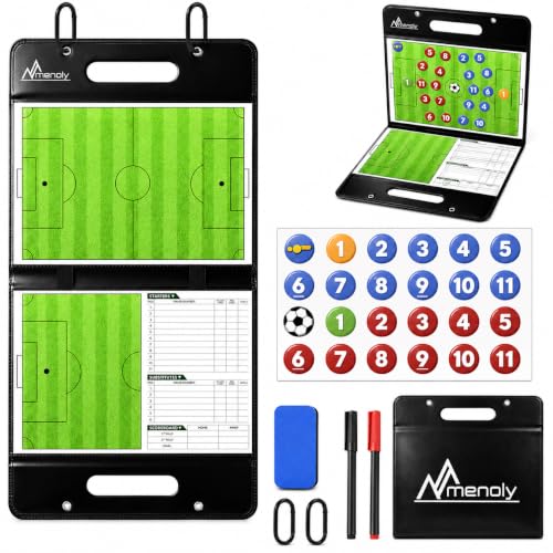Soccer Magnetic Coaching Board Leather Covered Lineup Board