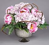 Glossy Silver Mercury Glass Bowl Vase Ribbed with Pedestal 6