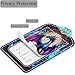Luggage Tags,Blue Purple Diamond Dragon Stained Glass Design, Double-Sided Privacy Cover ID Labels with Stainless Steel Loop and Address Card for Travel Bag Suitcase