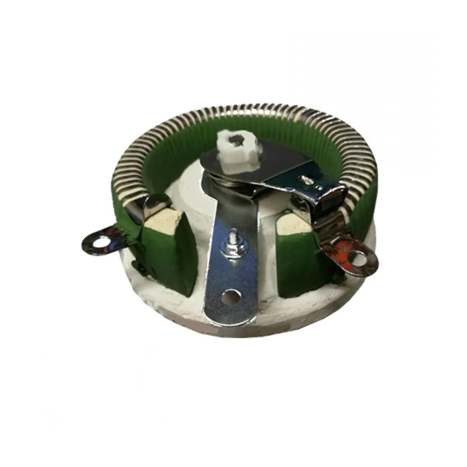 Reóstato Deslizante de Alta Potencia 50W 100W 150W 200W 300W 500W BC1, Resistencia enrollada de Alambre Variable giratoria, Forma de Disco, Resistencia Ajustable (Size : 100W, Color : 50R)