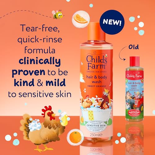 Childs Farm Kids Hair & Body Wash, Sweet Orange, 250 ml (Pack of 1) - Image 2