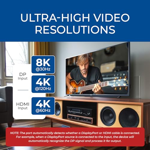 Extractor de audio DP HDMI 4K SPDIF convertidor Dolby Digital OREI DPHD-912 6