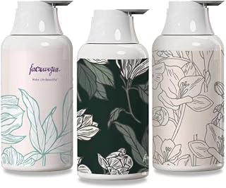 shampoo and conditioner dispenser with Labels and Funnel , 3pcs 500ml Pump Press Shower Containers, Empty Refillable Shampoo Body Soap Conditioner , Shower Gel Plastic Bathroom Press Lotion Dispenser