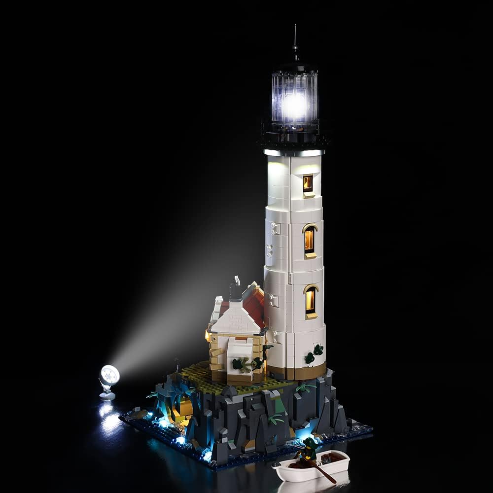 Kyglaring LED Light Kit Compatible with Lego 21335 Set, Lighting Accessories for Home Ideas Motorized Lighthouse, Lights Only (Model Not Included), RC Version.
