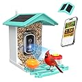 isYoung Smart Bird Feeder with Camera, AI Identifies 16,000+ Birds, Solar Powered, 2.5K HD, Auto Capture & Notify, Ideal Gift for Bird Lovers