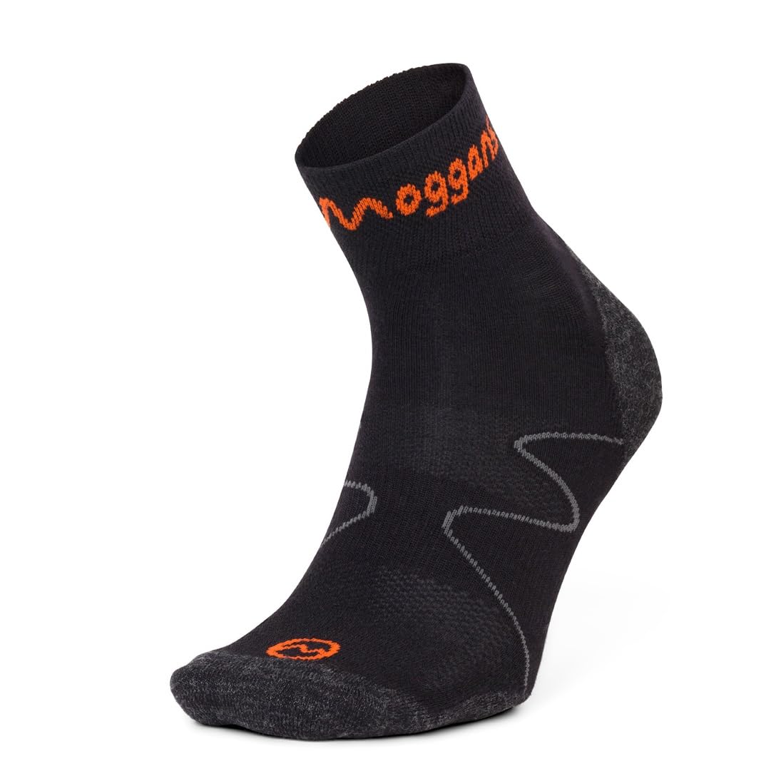 Moggans Ultralight Merino Ankle Socks, 60% Mulesing-Free Merino Wool - Black (UK, Alpha, L, Regular, Regular, Black)