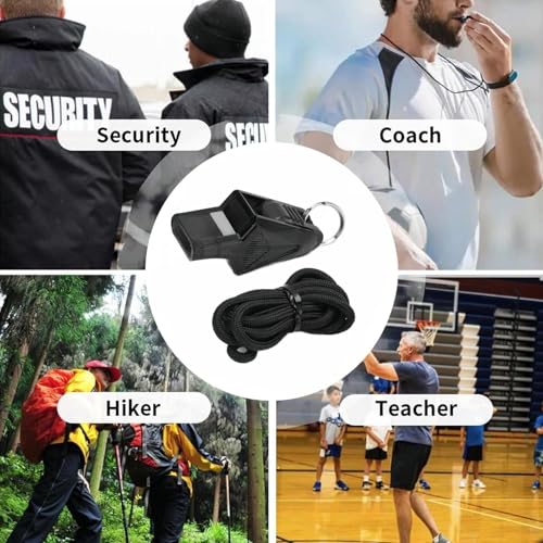 Silbato Deportivo con Cordón Negro miniatura 5