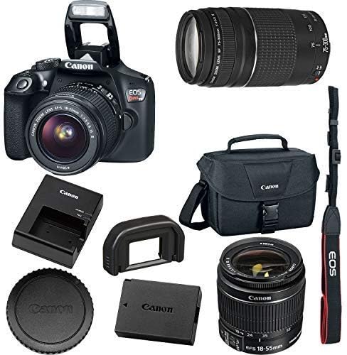 Canon EOS Rebel T6 Digital SLR Camera Kit with EF-S 18-55mm f/3.5-5.6 is II Lens, Built-in WiFi and NFC – Black (Renewed)
