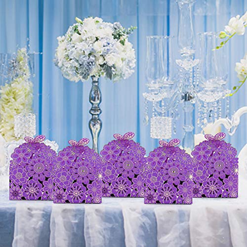 Cajas para galletas con mariposas Kslong pack de 50 unidades para recuerdos 6