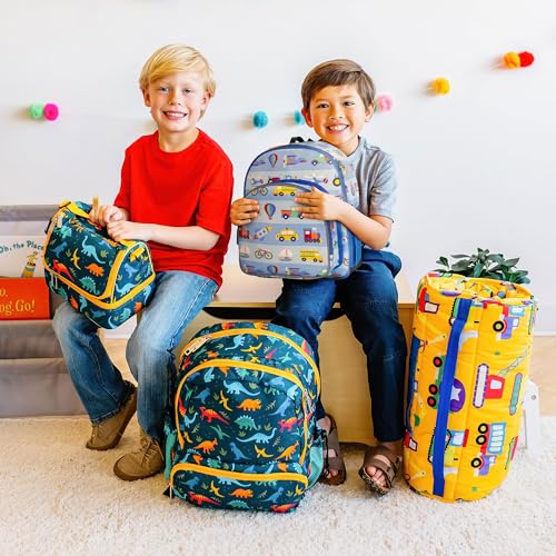 Image of Wildkin Kids 12-Inch Toddler Backpack - Lightweight School Bag for Daycare & Travel, Ages 3-7, On the Go, 12 x 10 x 4.5 inches, 12-inch Backpack Boys
