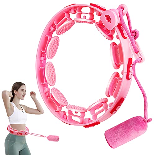 FCXJTU Smart Hula Reifen Hoop, Fitness Reifen Hoop Fällt Nicht 16 abnehmbare Massageknoten Verstellbarer abnehmen Hoola Hoop für Erwachsene, Kinder, Mädchen Cover
