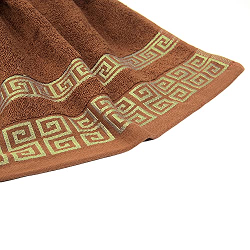 Ahxhwka 100% Cotton Highly Absorbent Embroidered Towels 3-Piece Towel Set Hotel Bath Towel, 1 Bath Towels, 2 Hand Towels Extra Thick Beach Bath Towels #TOP5