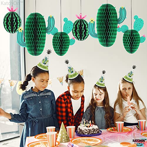 Katchon, Cactus Centerpieces For Cactus Party Decorations - Pack Of 6 | Hanging Cactus Honeycomb, Fiesta Party Decorations | Taco Party Decorations | Coachella Party Decorations, Cactus Decorations #TOP1