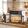 EMPHSISM Friteuse sans Huile 23L XXL Mini Four avec Portes Françaises, Air Fryer 2400W Dual Zone avec Bouton Rotatif & Tactile, Sync Finish, 15 Programmes, Livre de Recettes & 13 Accessoires