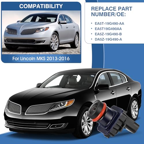 Image of Rear View Backup Reverse Camera Fit for Lincoln MKS 2013-2016,Safety Parking Back Up Assist Camera OE Number EA5T-19G490-AA EA5T19G490AA EA5Z-19G490-B DA5Z-19G490-A