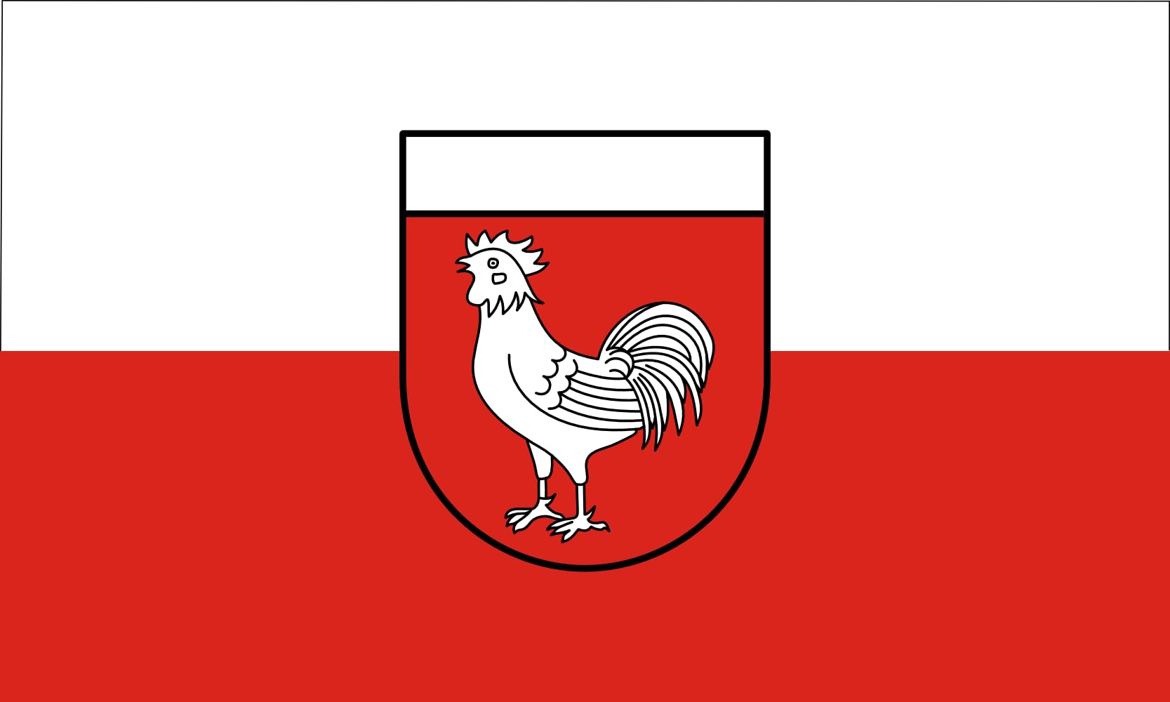 Drapeau Renquishausen grand format haute résistance aux finitions de prestige