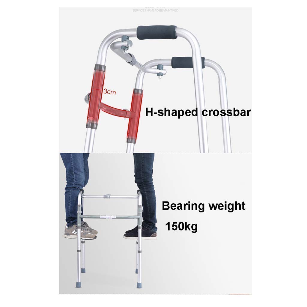 Składany rollator, lekki, aluminiowy, składany, wspomagający poruszanie się, rollator, chodzik 2 w 1 ze zdejmowanym siedziskiem
