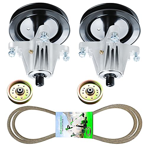 Youxmoto 618-04822 Spindle Fit for 42 Deck Cub Cadet LTX1040 LTX1042 LT2000 for CraftsmanLT1500 PYT9000 (2) Spindles 918-04822 618-04889 (2) Idler 756-04129 (1) Belt 754-04060