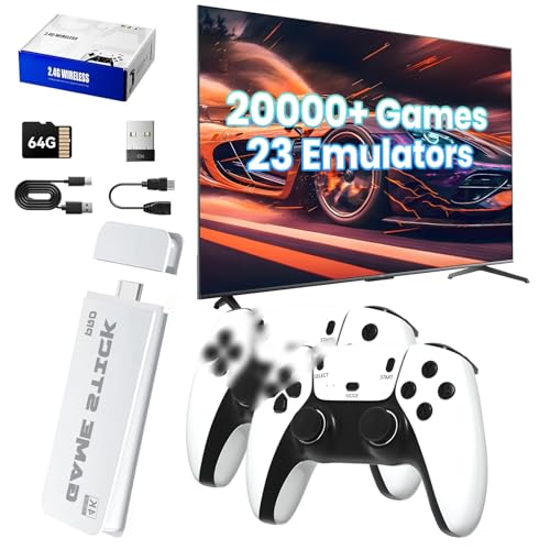 2025 New Wireless Retro Game Console,Retro Gaming Stick with 20,000+