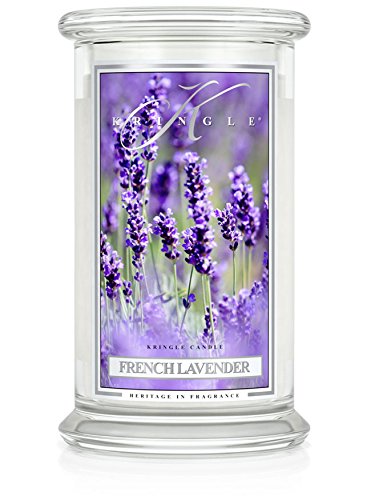 Kringle Candle French Lavender Large 2-Wick 22 oz 100 Hour Jar